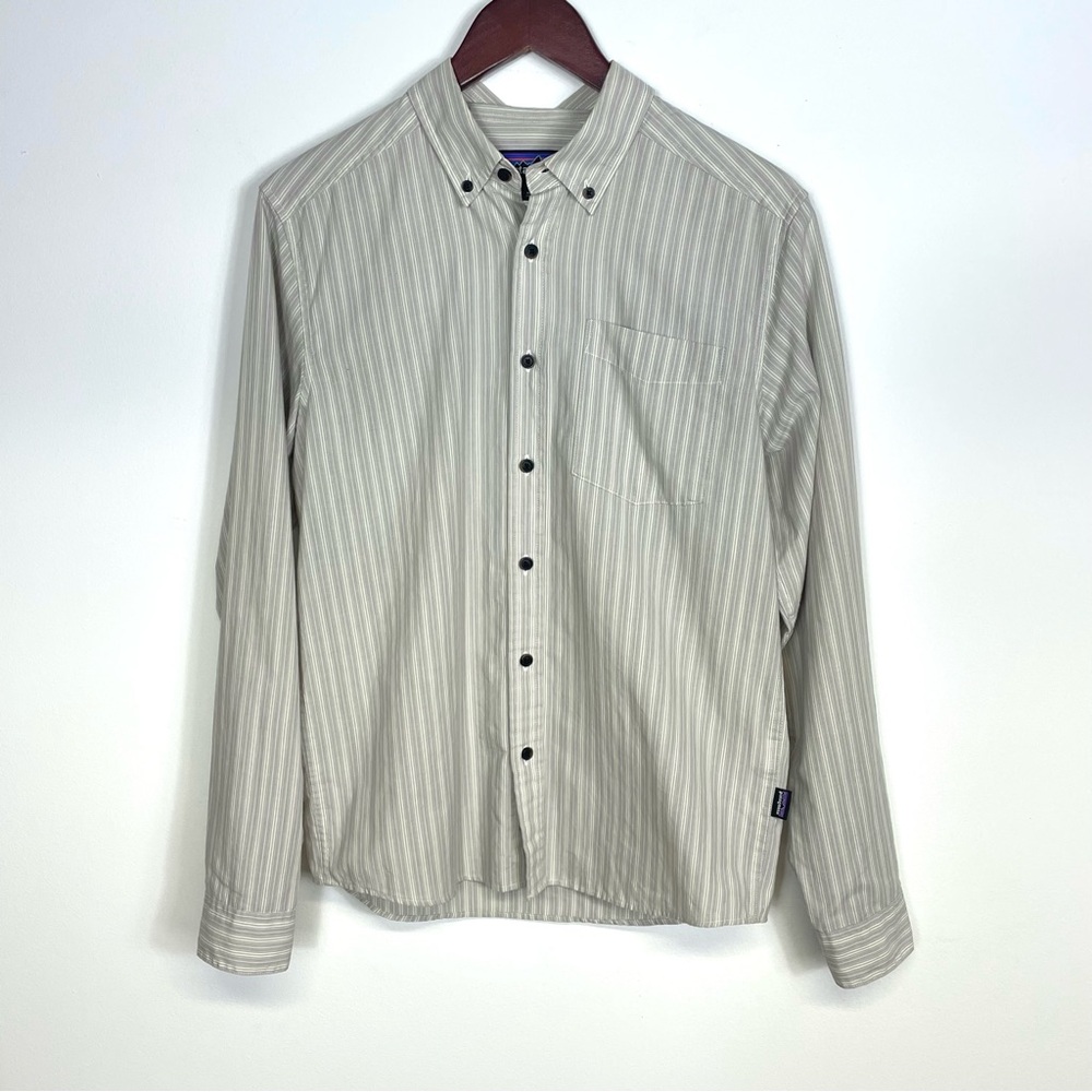 Patagonia Button Down Striped Long Sleeve Shirt Size S - Picture 13 of 13